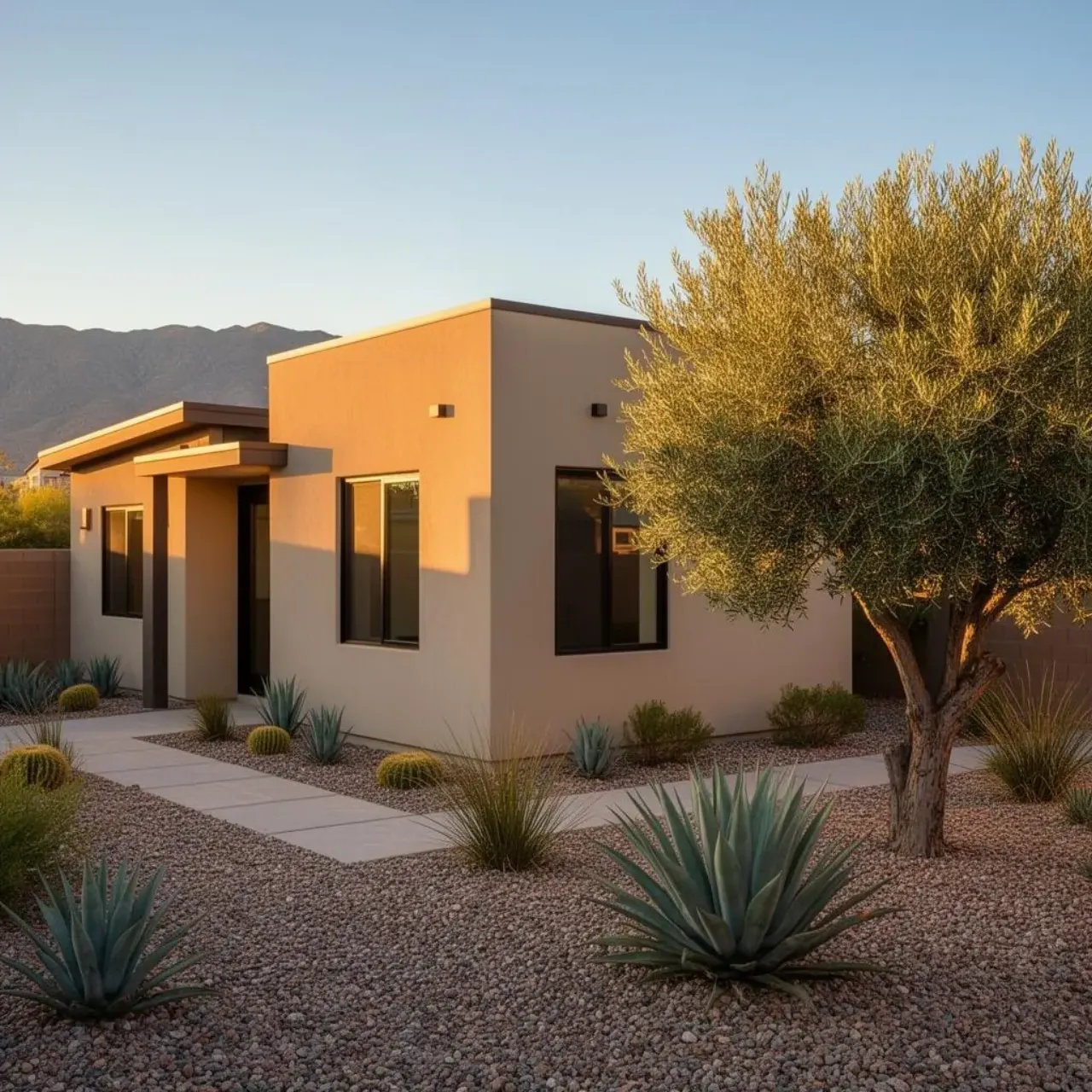 Modern detached casita / ADU built in a Las Vegas backyard by Build4U